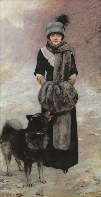 Portrait of Colette Gervex, Daughter of the Artist, 1910 by Henri Gervex